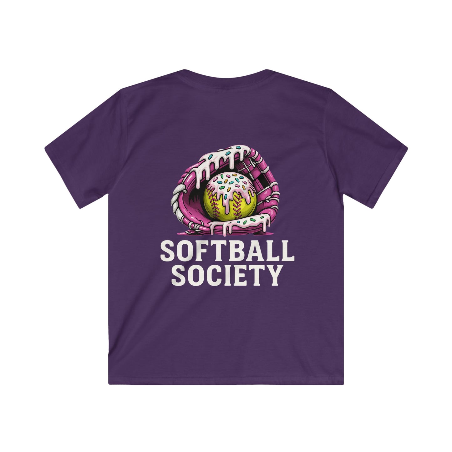 Softball Society 101 Youth Ice cream Drip Tee