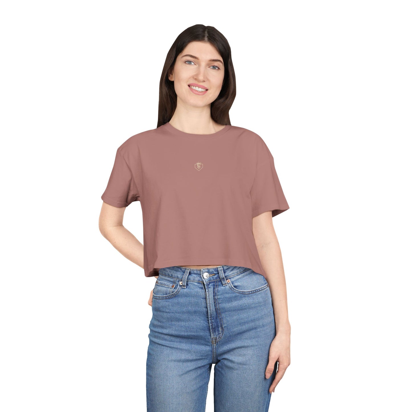 Cropped Tee - Hazy Pink (Adult)
