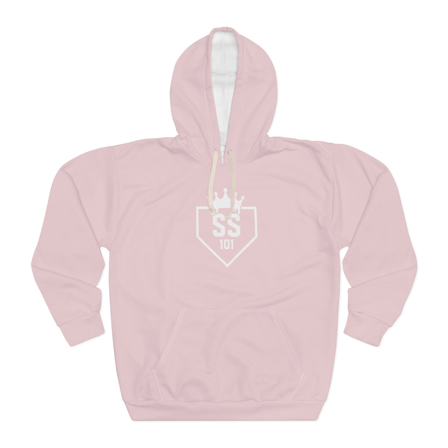 Softball Society 101 Adult Pink Logo Hoodie