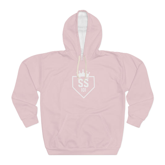 Softball Society 101 Adult Pink Logo Hoodie