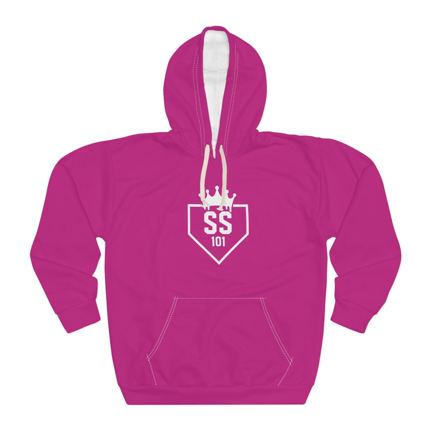 Softball Society 101 Adult Hot Pink Logo Hoodie