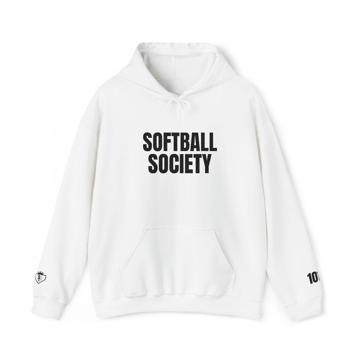 Softball Society 101 Adult Hoodie