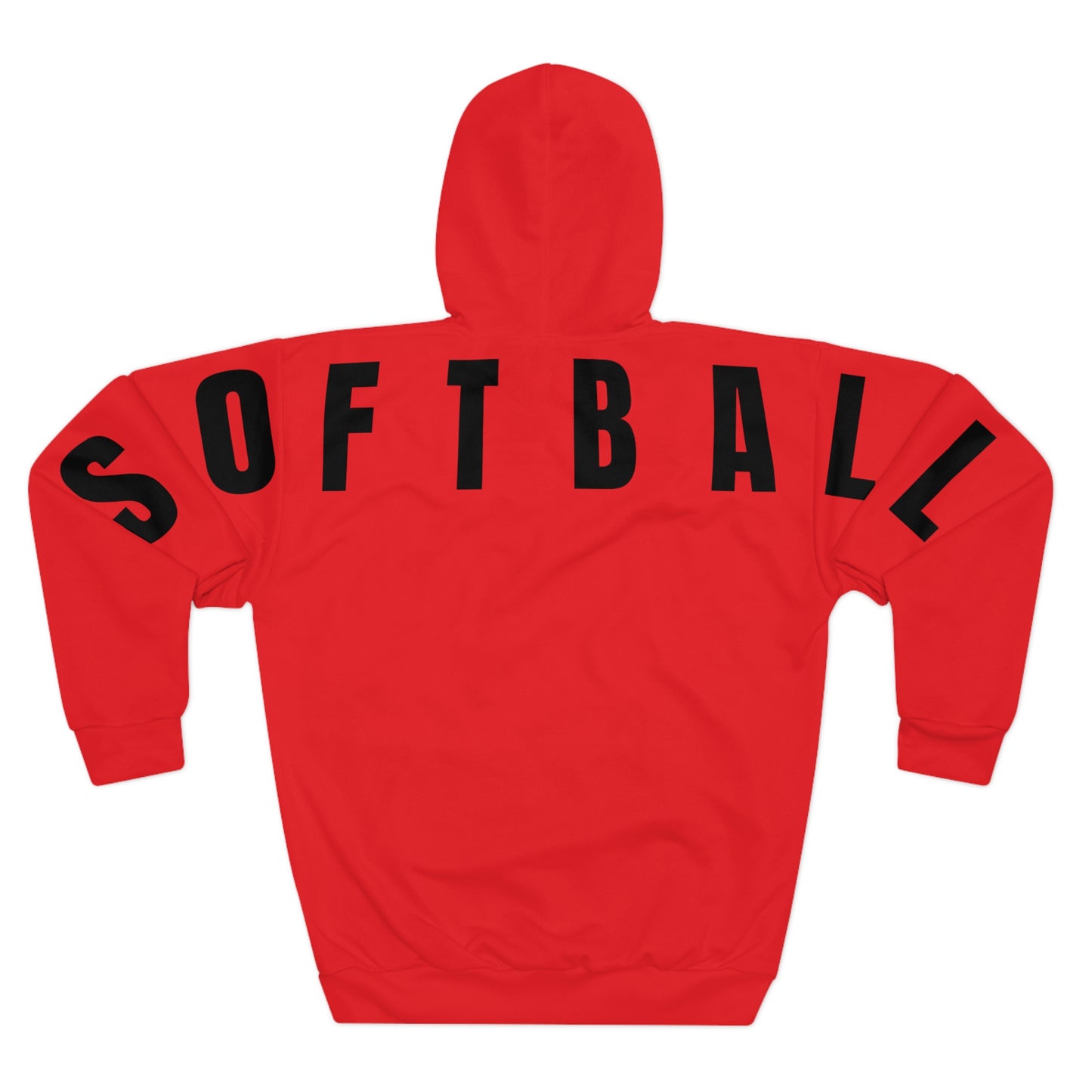Softball Society 101 Adult Red Hoodie
