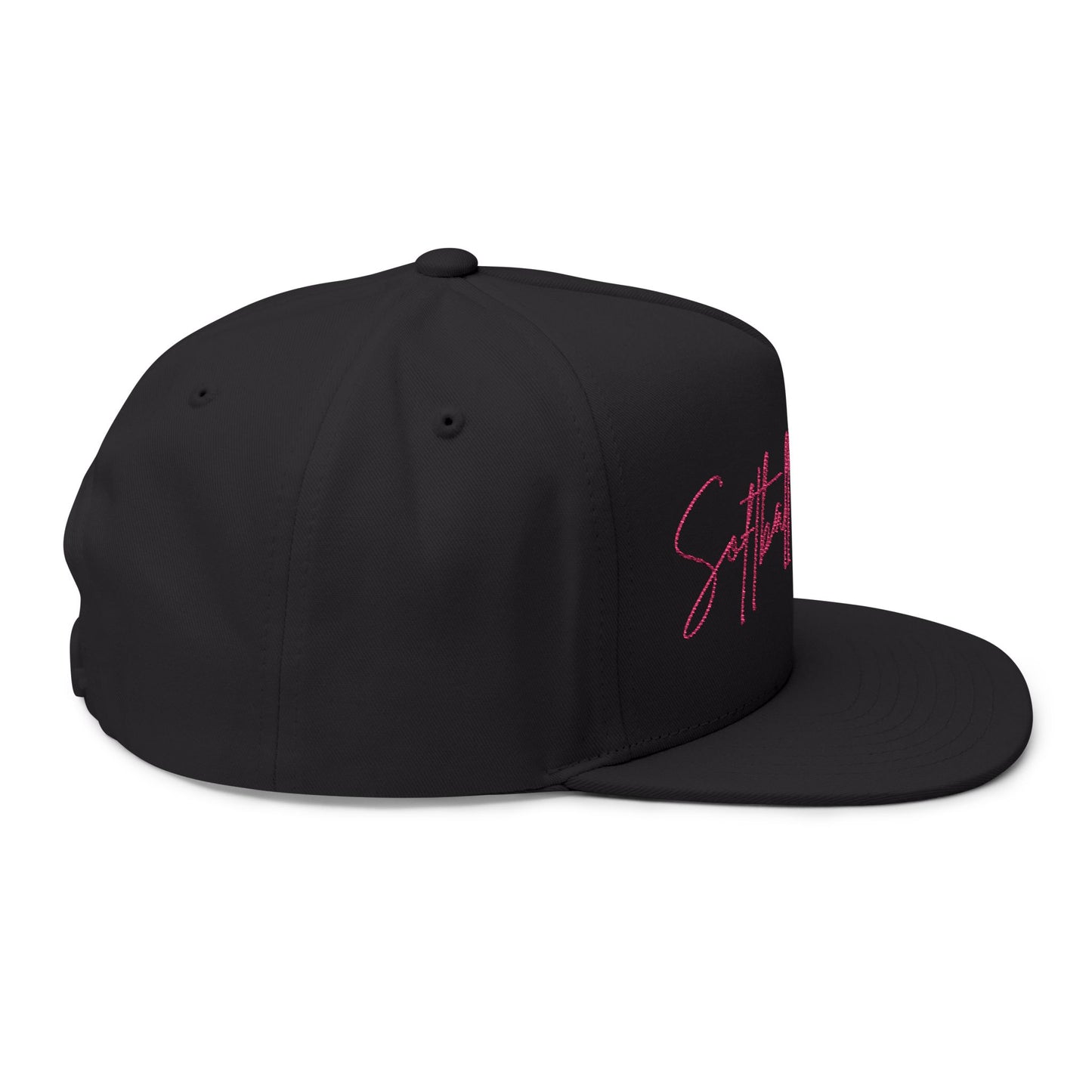 Softball Society Flat Bill Cap – Embroidered Script Snapback