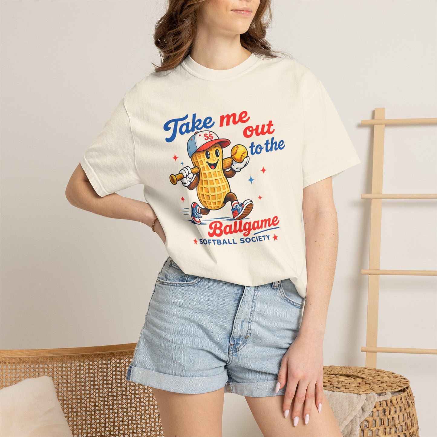 Softball Society “Take Me Out to the Ballgame” Tee (Adult)