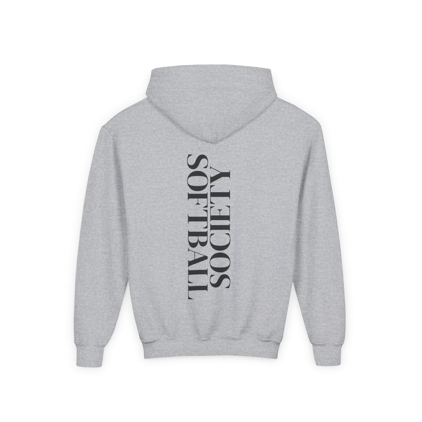 Softball Society 101 Youth Bold Hoodie Black