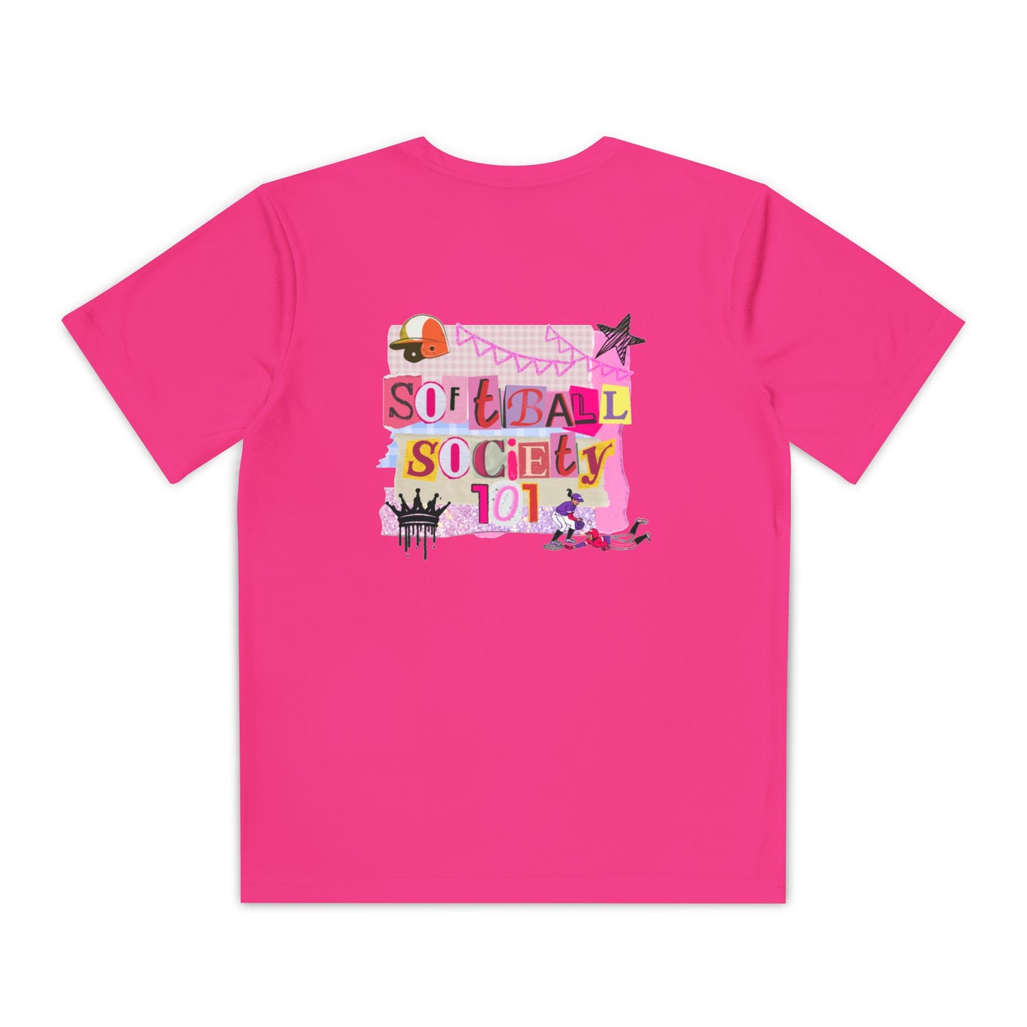 Softball Society 101 Youth Scrapbook Tee