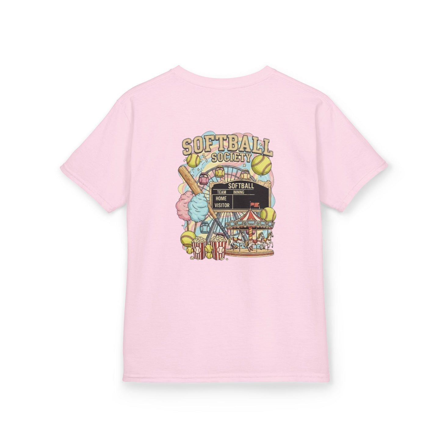 Softball Society 101 Youth Cotton Candy Tee