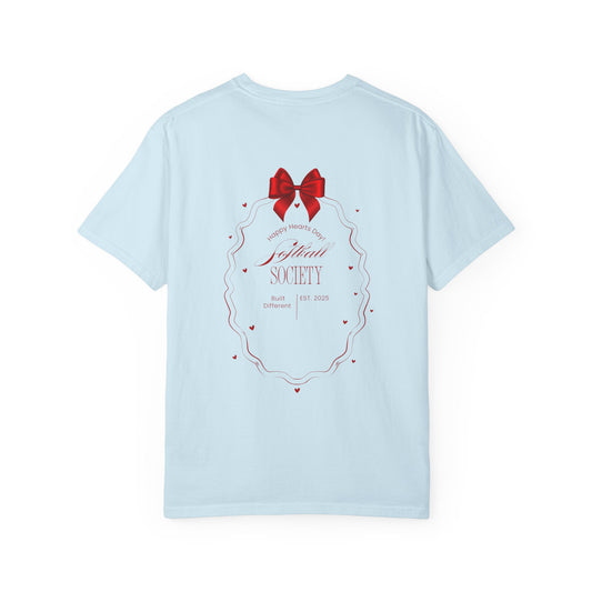 T-Shirt — 'Affair Society' Red Ribbon Graphic Tee