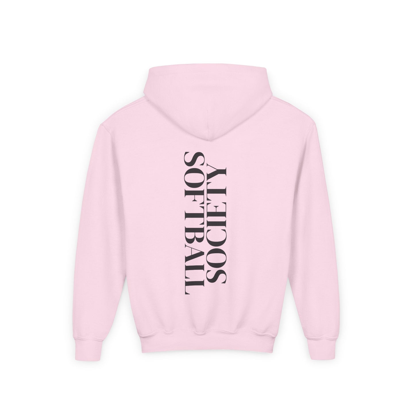 Softball Society 101 Youth Bold Hoodie Black