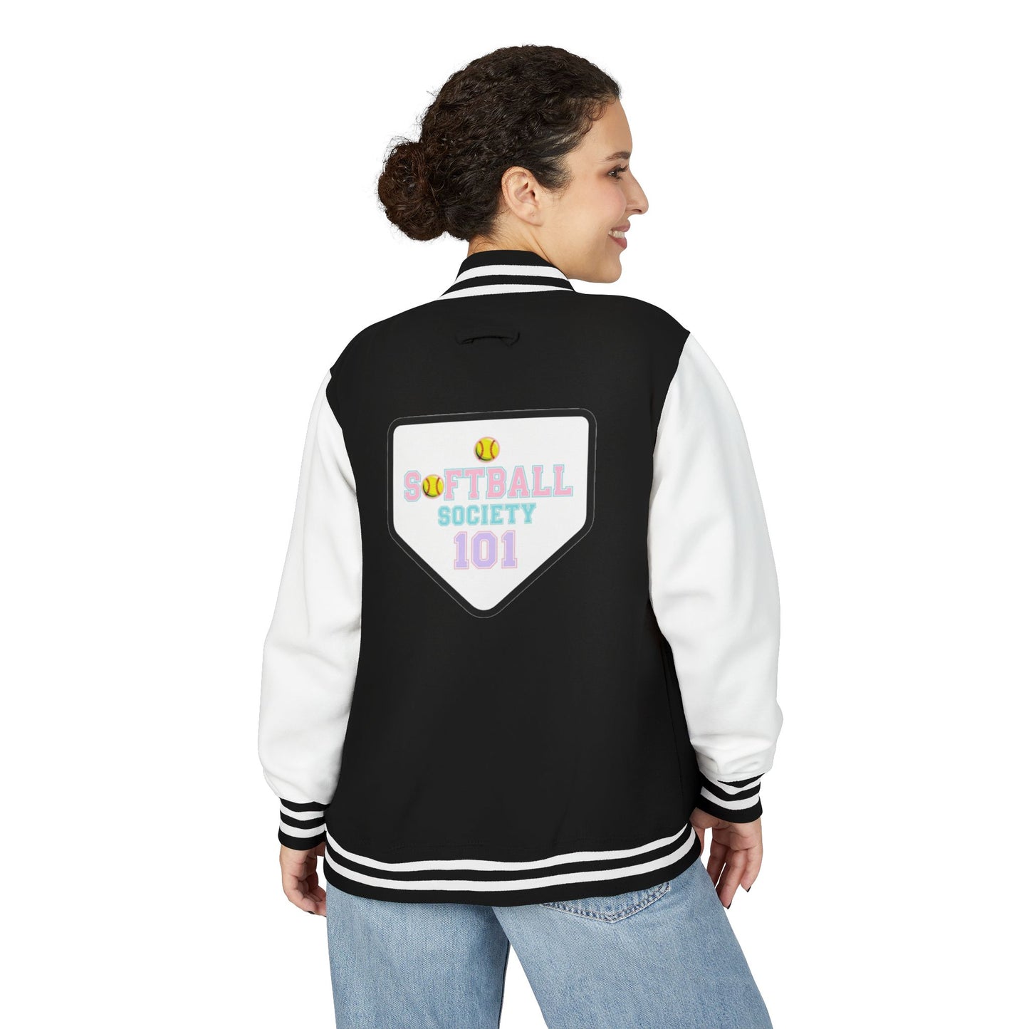 Softball Society 101 Adult Letterman Jacket