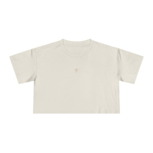 Cropped Tee - Ecru (Adult)